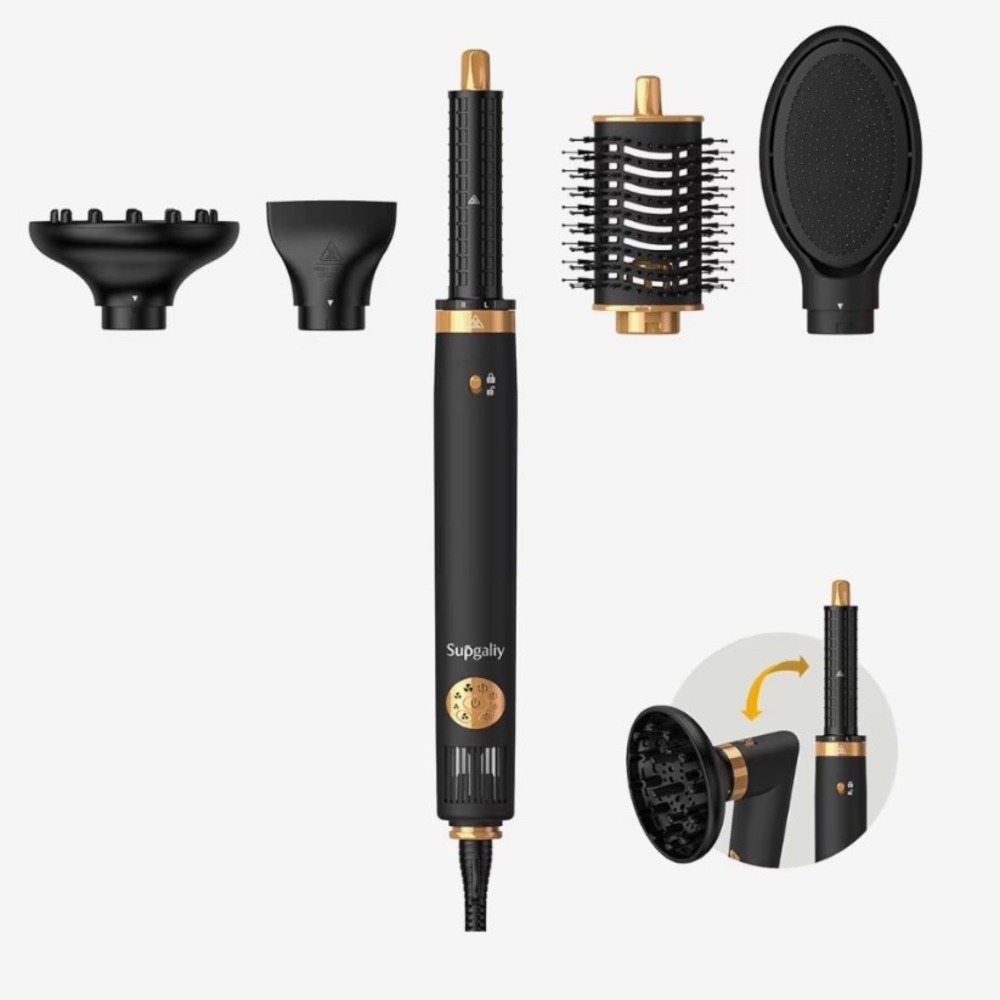 Supgaliy 5 in 1 Air Styler Hair Dryer Brush Multi‎ Styler Rotating Brush Set